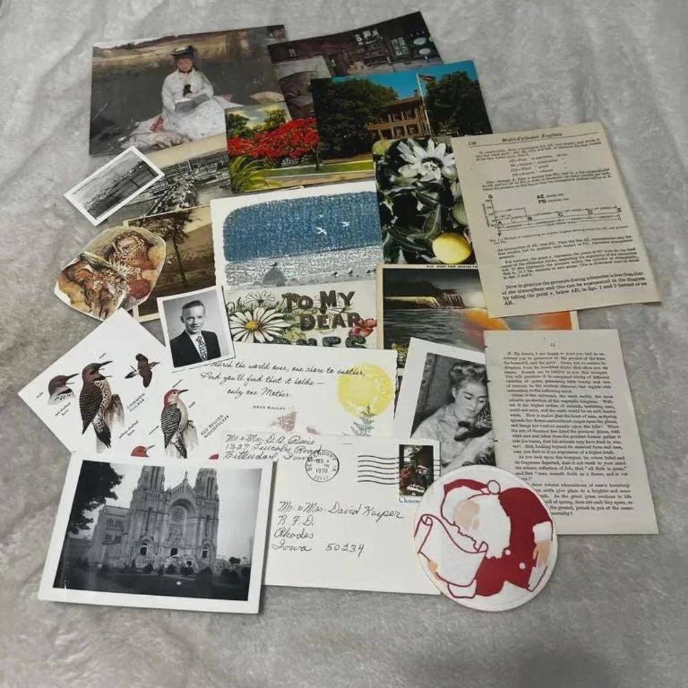 100+ piece Ephemera Lot 21 Collage Crafting Junk Journals Scrapbooking